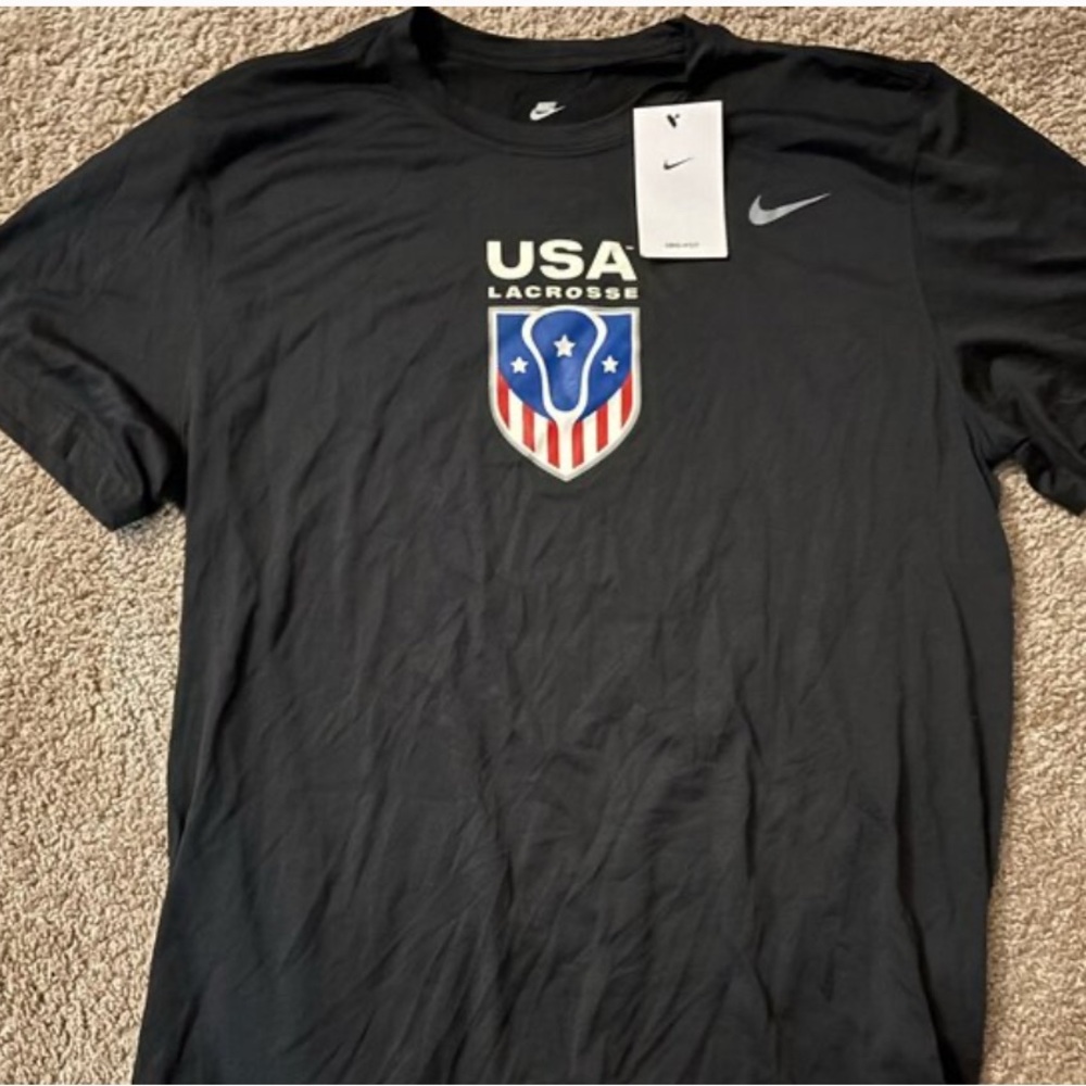 Nike Men's Black USA Lacrosse T-Shirt